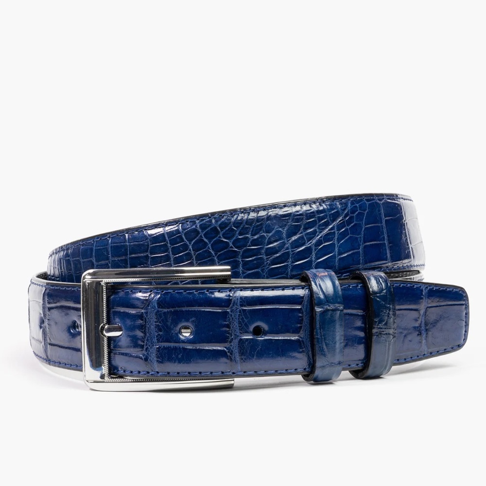 485. NWT MENS SHERRILL & BROTHERS ZACH 40 GENUINE CROCODILE BELT